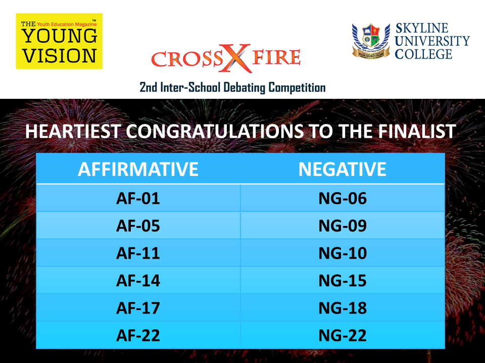 Finalist of Crossfire 2017