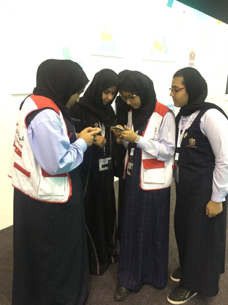 Students from several UAE schools at the NIE found seppo to be a useful tool for learning
